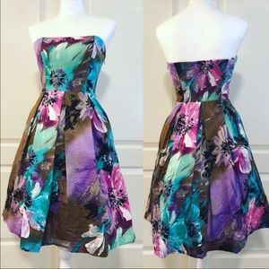 Muse strapless flower dress
